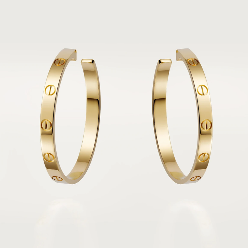 Gold Hoop Earrings - Elegant 18k Gold & Sterling Silver Design for Women-2