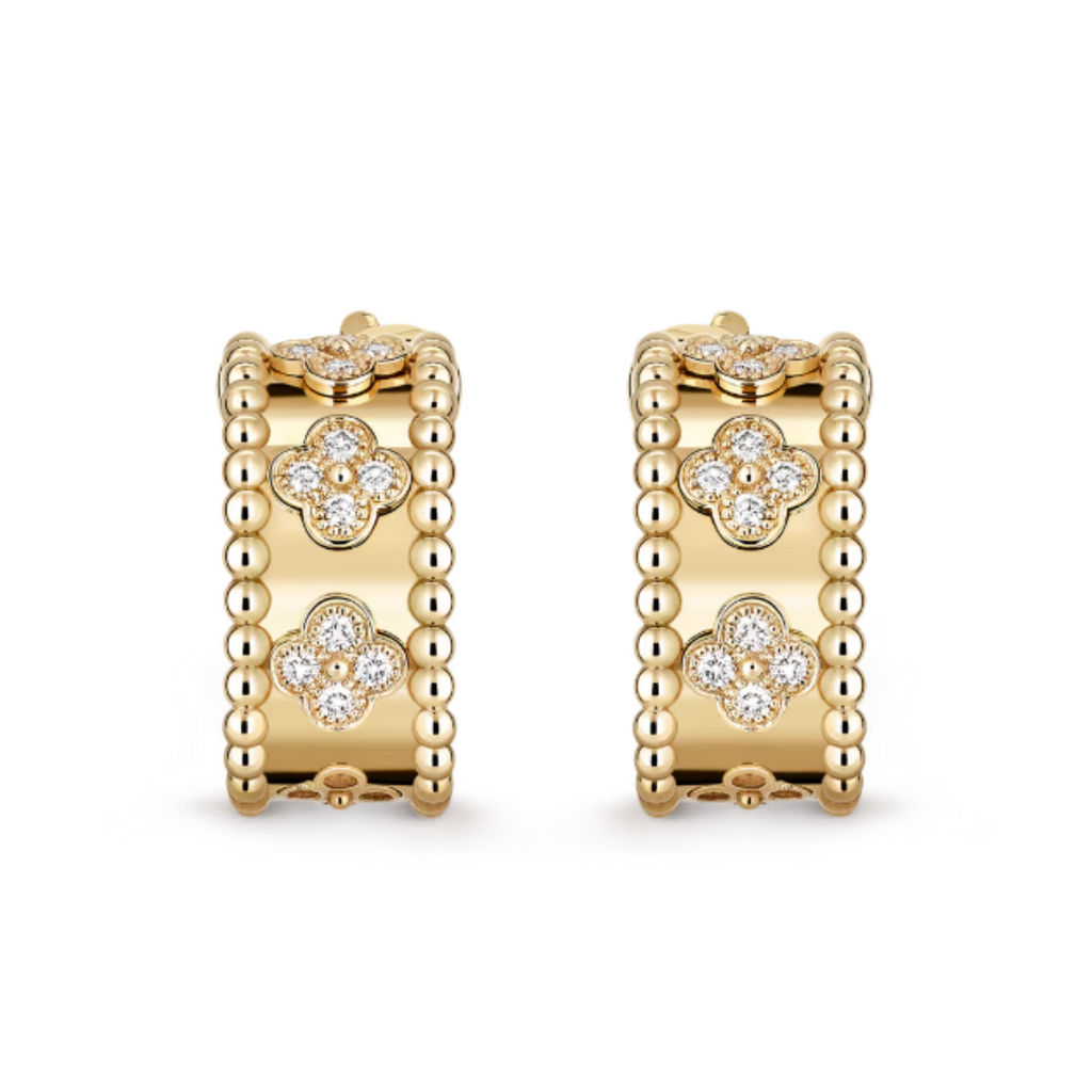 Gold Diamond Earrings for Women - Elegant Design & Timeless Style-1