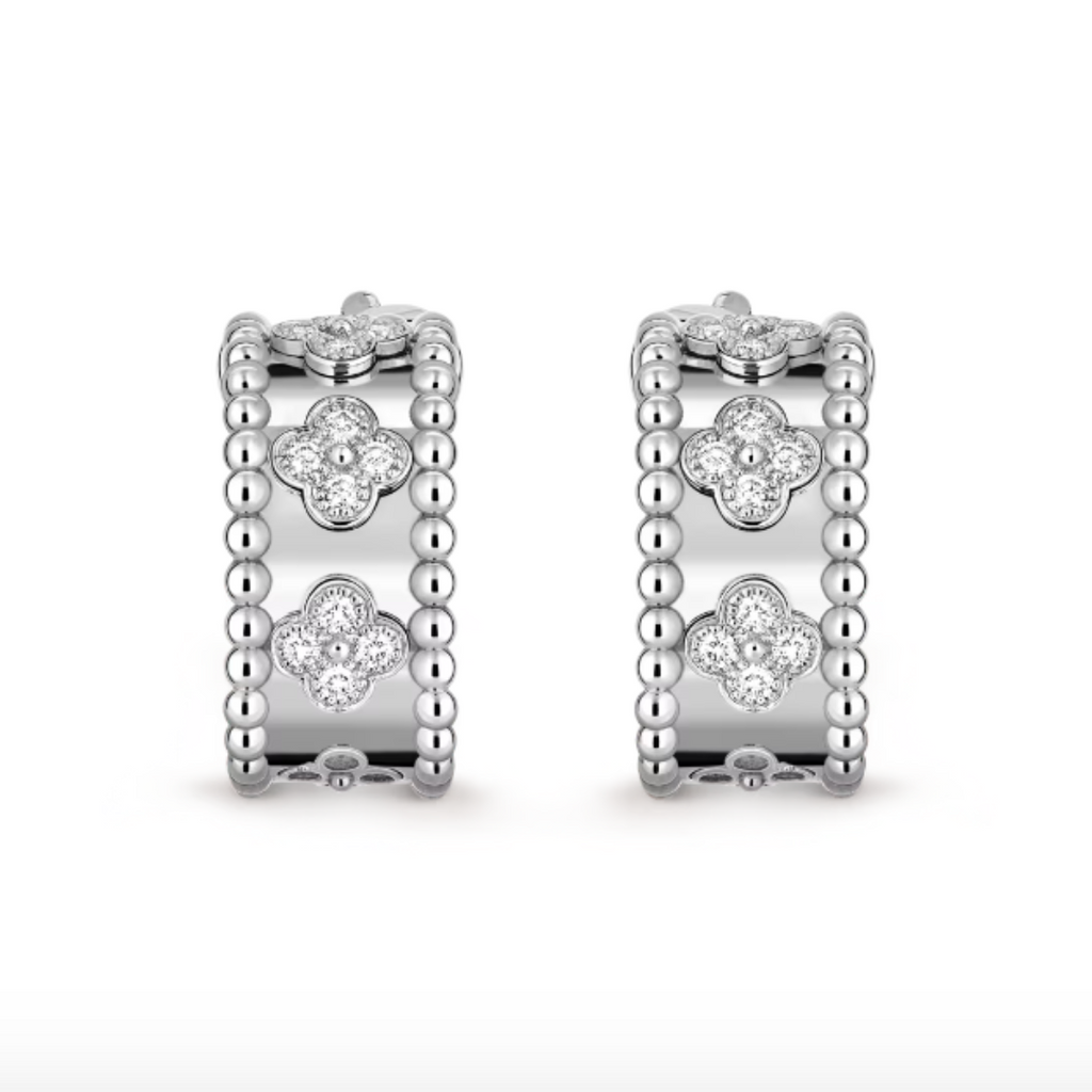 Diamond Stud Earrings - Elegant 925 Sterling Silver for Women-1