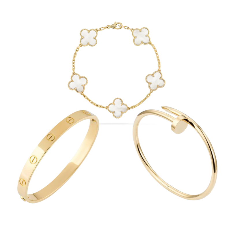 Miami Lumière Stackable Jewelry - Elegant Hypoallergenic 18k Gold-1