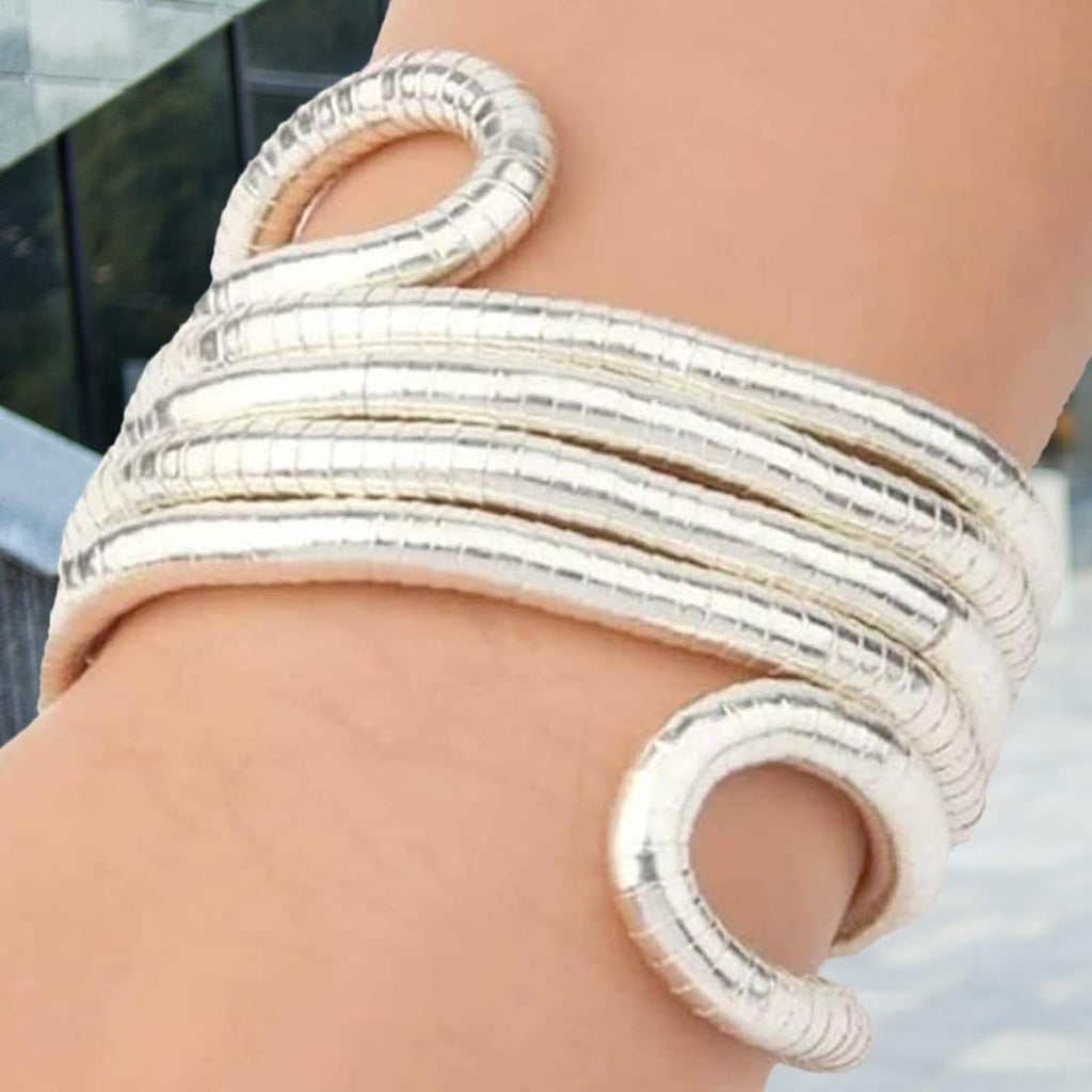 Flexible Silver Snake Chain - Adaptable Design for Any Occasion-3