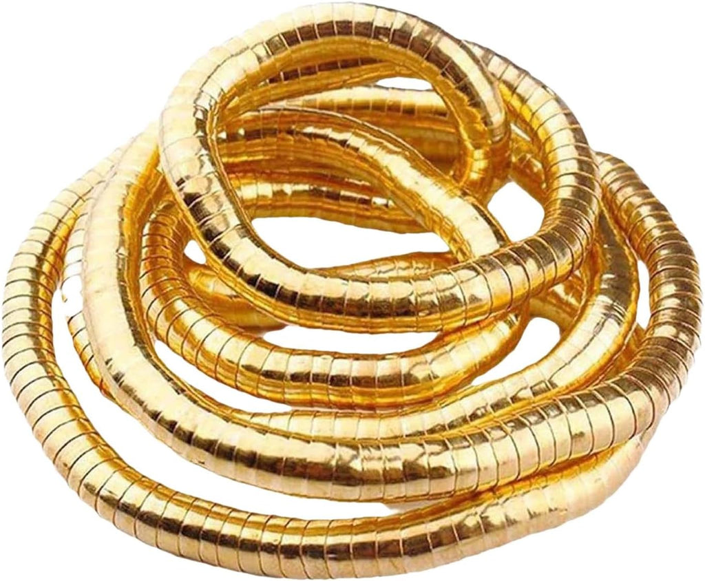 Flexible Golden Snake Chain - Transformable Design for Stylish Women-1