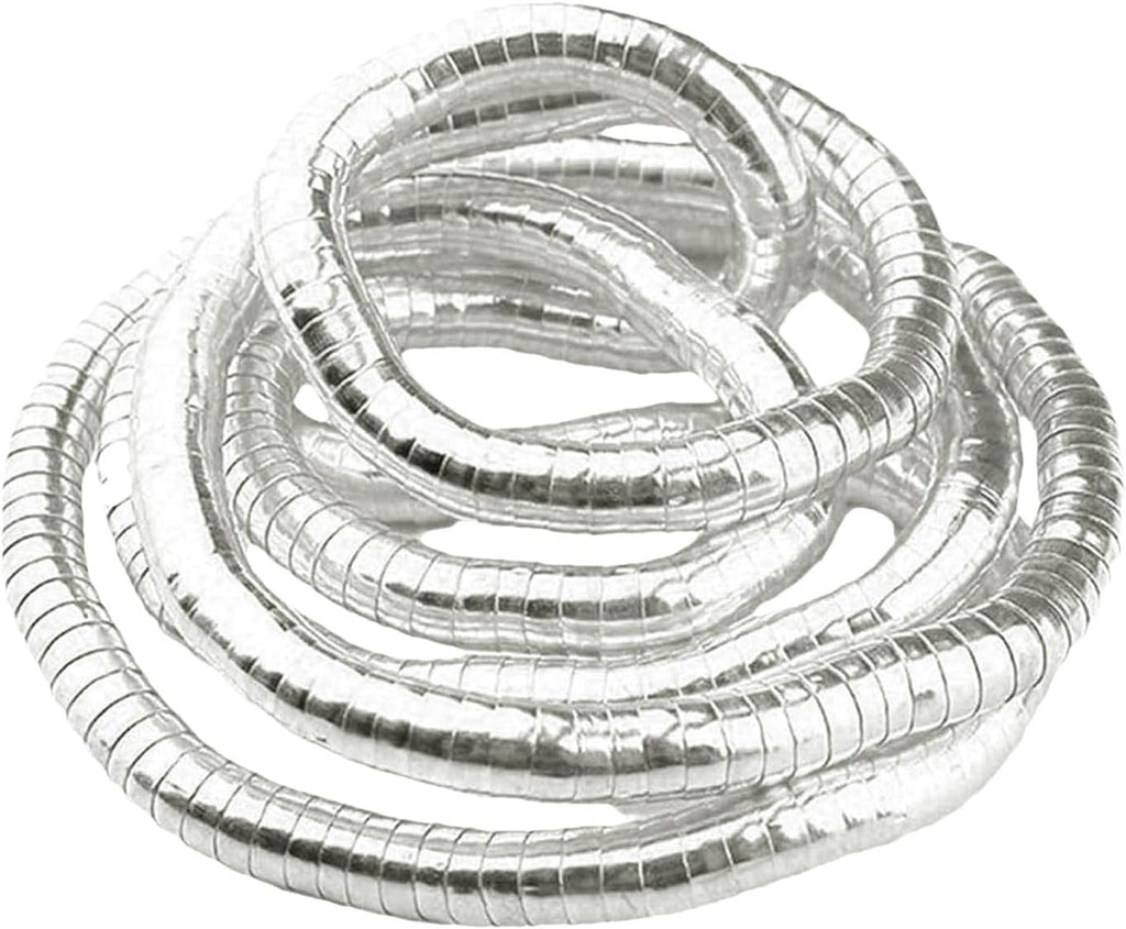 Flexible Silver Snake Chain - Adaptable Design for Any Occasion-1