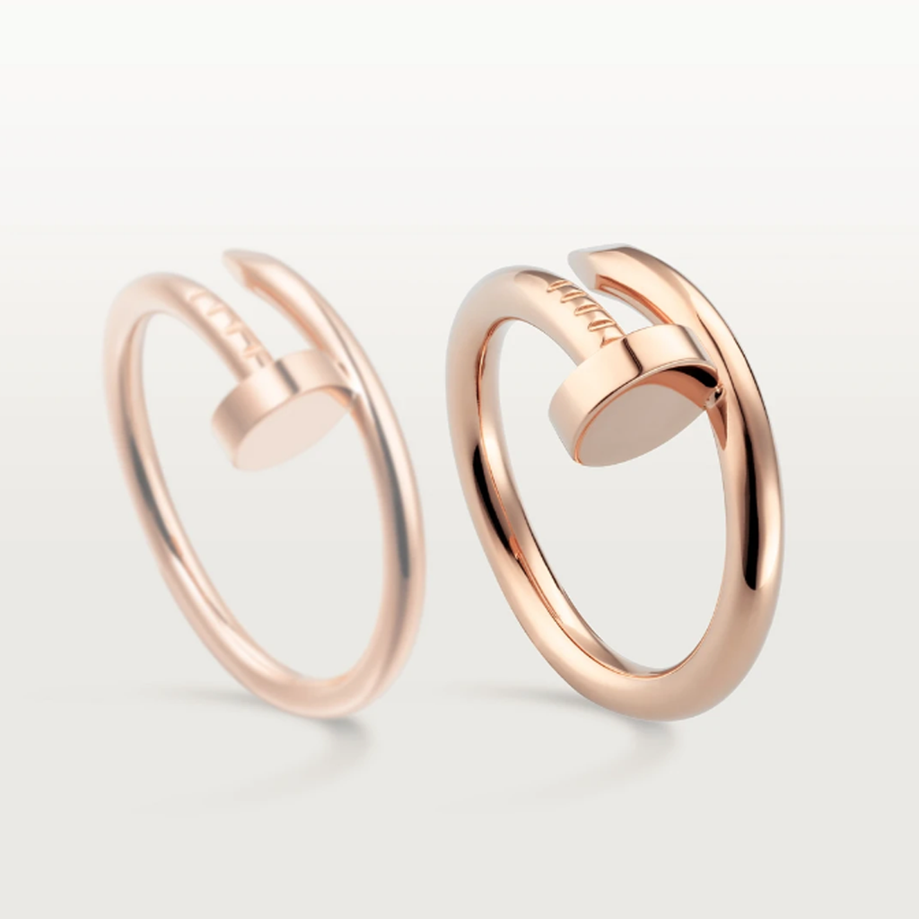 Clou Ring - 925 Sterling Silver & 18k Gold, Elegant & Durable Design-4