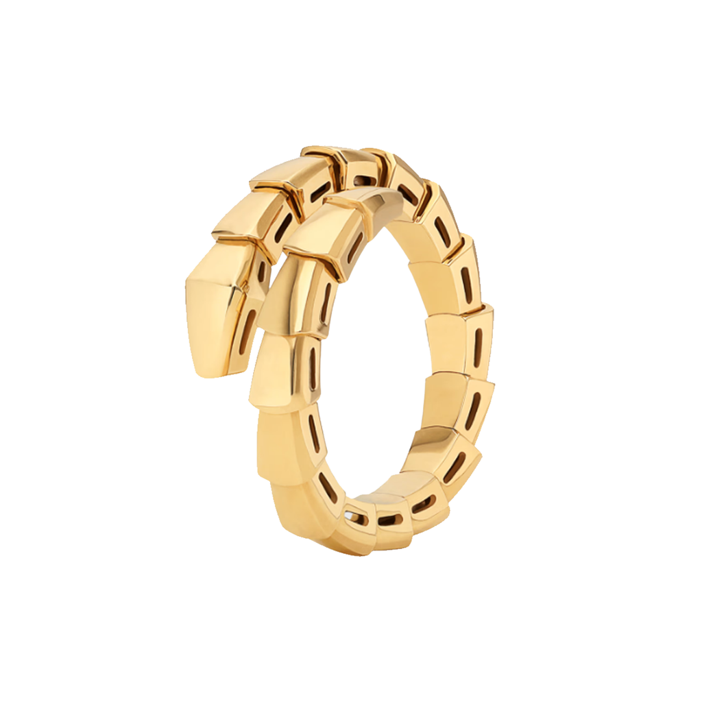 Viper Ring - Elegant Gold Design for Timeless Versatility-2