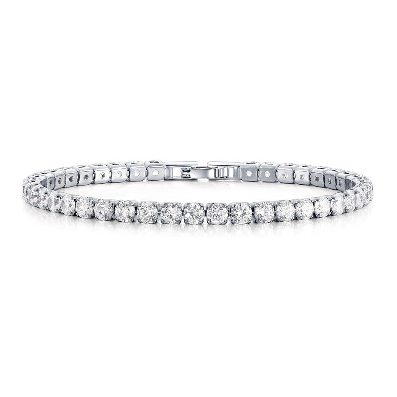 Silver Sparkle Tennis Bracelet - Elegant Design for Timeless Style-1