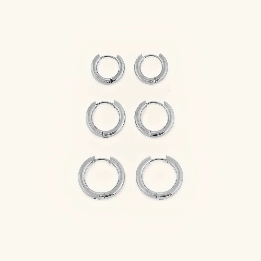 Variant image for Gold Hoop Earrings - Timeless Elegance for Every Occasion, Small Sizes Available-2