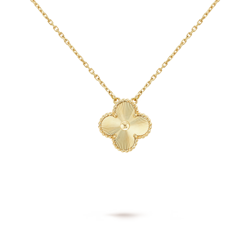 Four-Leaf Clover Necklace - Elegant 18k Gold Plated, Hypoallergenic-1