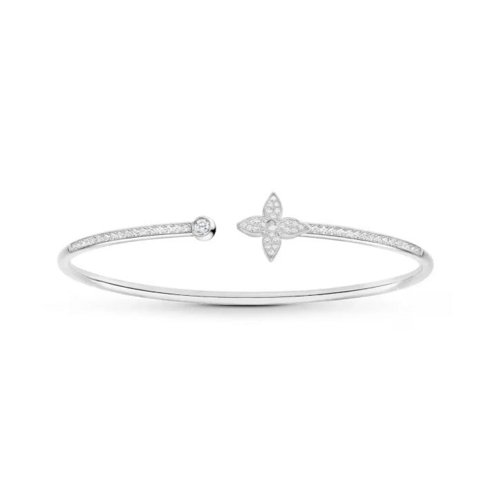 Ester Silver Bangle Bracelet - Elegant Design for Everyday Wear-3